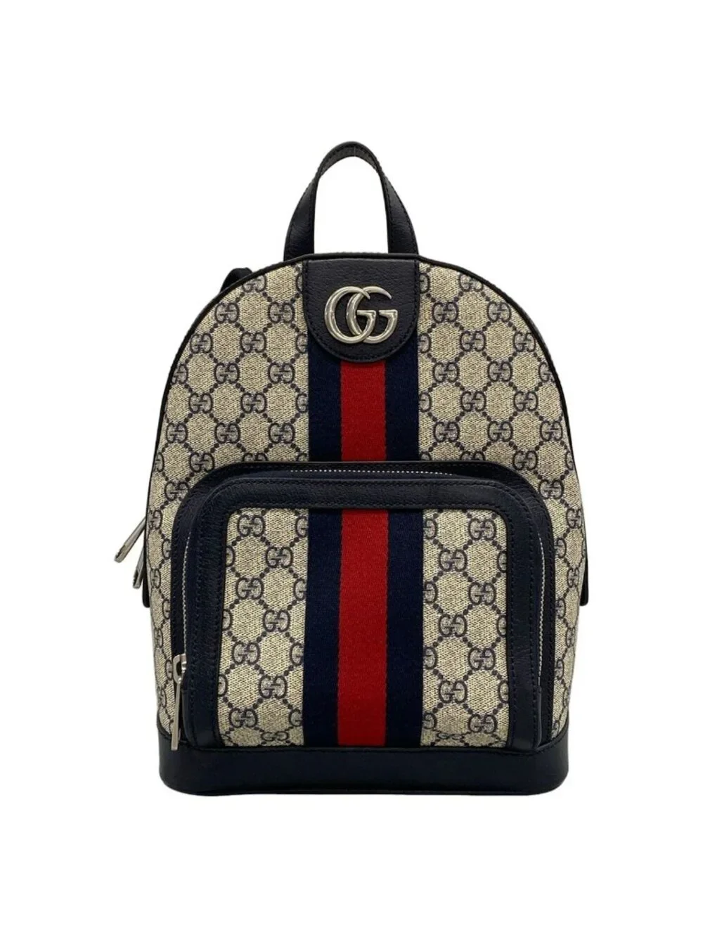 Gucci Backpack Ophidia Ivory Navy Red Leather